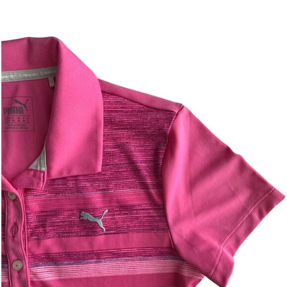 Puma Pink Polo Tee Size XS - Picture 2 of 4